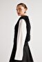 Women's Black Plush Knitwear Vest 92 - 5