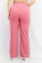Women Sportswear Fit Brand Logo Pants, Pink - 4