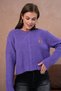 Women's Crew Neck Zipper Closure Embroidered Ribbed Knit Knitwear Cardigan - 5