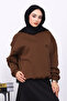 Brown Crew Neck Shadon Three-Thread Sweat - 3