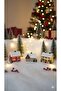 3-Piece Christmas Houses Gift Handmade Figurine New Year Ornament Christmas Village - 4