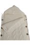 100% Organic Knitted Baby Swaddle with Fleece Inside and K Hooded Button Detail, 75 X 40 cm - 2