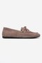 Lorven Mink Suede Genuine Leather Lace-Up Women's Loafer Shoes - 6