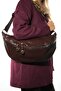 Venta Brown Knitted Women's Large Waist Bag - 2