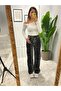High Waist Leopard Print Straight Jeans - 2