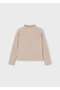 Beige Girls' Turtleneck Sweater 4001 - 4