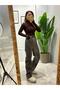 High Waist Leopard Print Straight Jeans