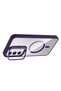 LitaeTrend Samsung Galaxy S24 FE Case with Removable Lens and MagSafe Stand - Deep Purple - 2