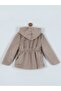 Girls' Coat with Elastic Waist, Hooded Welsoft, Plush Inside - 2