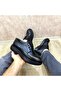 Black Thick Sole Men's Classic Shoes – Lace-Up, Orthopedic, and Suitable for Everyday Use