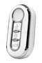 Fiat Doblo Fiorino 500 Punto Bravo Ducato Boxer Jumper Compatible 3 Button Nano Key Case White - 3
