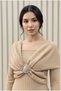 Women's New Product 2 Types Wearable Cross Detailed Accessory Blouse - 5