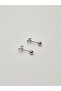 Stainless Steel Round 3 mm Ball Earrings - 2