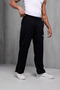 Men's Black Printed Adjustable Leg Oversize Baggy Tracksuit - 2