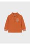Orange Baby Boy Polo Neck Long Sleeve T-Shirt 2101