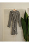 Polkadot Yingyang Black Bathrobe (L/Xl)