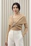 Women's New Product 2 Types Wearable Cross Detailed Accessory Blouse - 3
