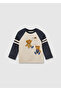 Navy Blue Baby Boy Long Sleeve Printed T-Shirt 2059