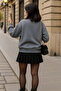 Women's Crew Neck Winter Oversized Smoked Sweater - 6