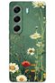Tecno Camon 40 4g Case Hd Pattern Printed Back Cover - Green Daisy