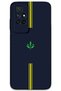 Xiaomi Redmi 10 Case Hd Pattern Printed Back Cover - Yellow Navy Blue