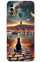 غطاء خلفي متوافق مع هاتف Tecno Spark 7T بنمط HD مطبوع - Cat Galata