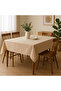 Natural Raw Fabric Cotton Tablecloth Washable and Rustic Table Cover