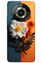 Realme 11 Pro Plus Case Hd Pattern Printed Back Cover - White Orange Flower