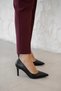 Piva women's leather stiletto black - 2