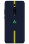 Xiaomi Mi 9t Case Hd Pattern Printed Back Cover - Yellow Navy Blue