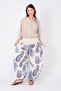 Women's Shawl Pattern Shalwar Pants - 4