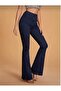 Alice Dark Blue High Waist Flared Casual Flare Jean - 4