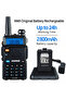 3 قطع من أجهزة الاتصال اللاسلكية UV-5R، أجهزة راديو ثنائية الاتجاه، نطاق مزدوج، جهاز إرسال واستقبال محمول، إضاءة LED - 2