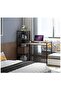 Compact Home Office Setup with Desk and Shelving Unit 120 cm - 4