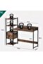 Compact Home Office Setup with Desk and Shelving Unit 120 cm - 5
