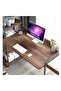 Compact Home Office Setup with Desk and Shelving Unit 120 cm - 7