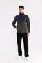 Color block, lightweight, zippered comfort fit sports top - 3