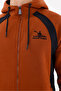 Two Piece Sports Tracksuit Set with Side Panel Detail Zippered Hooded Top and Bottom with Pockets - 7