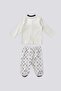 Base. Polo Assn Cream Snap Fastener Uspa Pattern Baby 3-Piece Set - 4