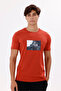 Rectangular Photo Printed Soft Textured Crew Neck Short Sleeve Relaxed Fit T-Shirt - 6