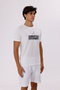 Mountain Graphic Crew Neck Letter Detail Comfortable Fit Cotton T-Shirt - 5