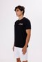 Crew Neck Short Sleeve Comfortable Fit Cotton Sports T-Shirt with Chest Print Detail - 3