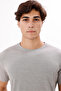 Mercerized Cotton Crew Neck Short Sleeve Comfortable Fit T-Shirt - 6