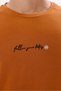 Crew Neck Chest Lettering Printed Comfortable Fit Short Sleeve Soft Textured T-Shirt - 8