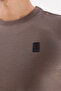 Minimal Logo Crew Neck Ribbed Cuff Comfortable Fit Transitional Sweatshirt - 8