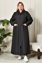 Women's Plus Size Full Length Trench Coat
