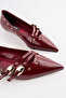 Rose-215 Staple Detailed Belted Ballerinas - 2