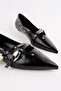 Rose-215 Staple Detailed Belted Ballerinas - 2