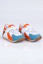 5004 Genuine Leather Sports Shoes B.-White-Orange - 22 - 3