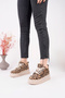 Soiva High Sole Stone Embellished Sports Shoe - 5